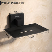Plantex Soap Holder for Bathroom/Stainless Steel Soap Stand/Soap Case/Soap Dish/Bathroom Accessories - Aqua (Black)