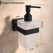 Plantex Stainless Steel Liquid Soap Dispenser for Bathroom/Shampoo/Hand wash Dispenser/Bathroom Accessories - Aqua (Black)