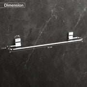 Plantex 304 Grade Stainless Steel 24 inch Towel Hanger for Bathroom/Hand Towel Holder/Single Towel Rod/Bathroom Accessories, Crystal (Chrome)