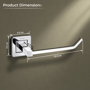 Plantex Stainless Steel Toilet Paper Roll Holder/Toilet Paper Holder/Tissue Paper Roll Holder for Bathroom Accessories (Chrome)