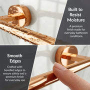 Plantex J4 Stainless Steel 24 Inch Towel Rod for Bathroom/Towel Holder in Bathroom/Towel Holder/Bathroom Accessories (PVD Rose Gold Finish) Onix