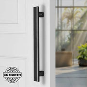 Plantex 12 Inch Main Door Handle/Aluminium Handle for Door/Black Pull-Push Handle for Home/Office/3 Years Warranty Pack of 1 (APS-612, Black)