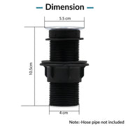 Plantex 4 Inch Waste Coupling for Washbasin/Nylon Thread Body with Brass Head Coupling/Coupling for Sink - Pack of 1 (BH-1116, Chrome)