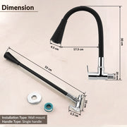Plantex Flexible Sink Cock for Kitchen/Sink Tap with Pull Down Sprayer