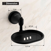Plantex 304 Grade Stainless Steel Soap Holder/Stand for Bathroom and Wash Basin Bathroom Accessories - Niko (Black)