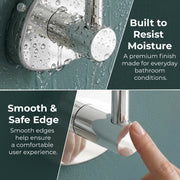 Plantex J4 Stainless Steel Clothes Hanger for Wall/Hangers for Bathroom/Robe Hook/Bathroom Accessories (Chrome Finish) Angel