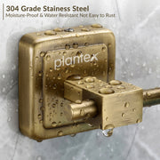 Plantex 304 Grade Stainless Steel Liquid Soap Dispenser/Shampoo Dispencer/Handwash Bottle Stand - Decan (Brass Antique)