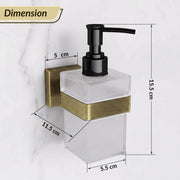 Plantex Stainless Steel Liquid Soap Dispenser for Bathroom/Liquid Shampoo Dispenser/Hand wash Dispenser/Bathroom Accessories - Pack of 1, Aqua (Brass Antique)