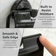 Plantex J4 Stainless Steel Toilet Paper Holder for Bathroom/Tissue Holder for Washroom/Toilet roll Holder for Wall Mounted/Bathroom Accessories (PVD Black Finish) Angel
