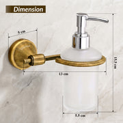 Plantex 304 Grade Stainless Steel Hand Wash Holder for Wash Basin Liquid Soap Dispenser/Bathroom Accessories - Niko (Antique)