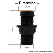 Plantex Brass with Nylon 4 inch Full Thread Waste Coupling for Wash Basin/Coupling for Sink - Pack of 1 (BH-1116, Rose Gold)