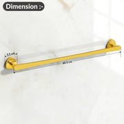 Plantex J4 Stainless Steel 24 Inch Towel Rod for Bathroom/Towel Holder in Bathroom/Towel Holder/Bathroom Accessories (PVD Gold Finish) Angel