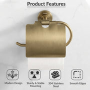 Plantex 304 Grade Stainless Steel Toilet Paper Roll Holder for Bathroom/Tissue Paper Holder/Bathroom Accessories - Daizy (Antique)