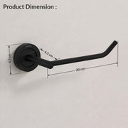 Plantex Stainless Steel Black Powder Coating Bathroom Toilet Paper Holder/Toilet Tissue Holder for Washroom/Kitchen/Bathroom Accessories (Black)