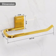 Plantex 304 Grade Stainless Steel Napkin Holder for Wash Basin/Towel Holder for Bathroom/Towel Holder/Towel Ring/Bathroom Accessories - Crystal (PVD Gold)