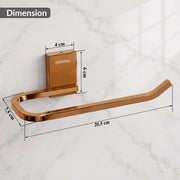 Plantex 304 Grade Stainless Steel Napkin Holder for Wash Basin/Towel Holder for Bathroom/Towel Holder/Towel Ring/Bathroom Accessories - Crystal (PVD Rose Gold)