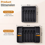 Plantex Expendable Cutlery Tray/Spoon Organiser for Kitchen Drawer