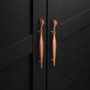 Plantex Cabinet Handle/Kitchen Cabinet Door Handle/Wardrobe/96 mm Cupboard Handle/Door Pull-Push Handle for Home/Office - Pack of 2 (Rose Gold)