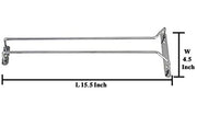 Plantex Stainless Steel Wine Glass Rack / Holder Upside Down Glass Hanging Organizer / Glass Hanging Stand for Pubs / Kitchen / Bars - (Single Line - 15 x 5 Inches)