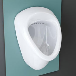Plantex Ceramic Urinal Pot for Men/Wall Mount Urinal Pot for Gents/Male/Boy/Toilet for Washroom - (2091, White)