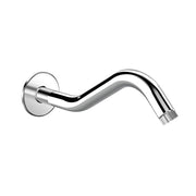 Plantex 11-Inch S-Shaped Shower Arm for Overhead Shower/Stainless Steel Shower Pipe/Wall Mount Bathroom Fitting with Â½-Inch Thread - Pack of 1 (Chrome)