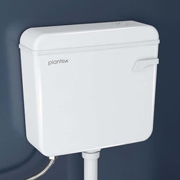 Plantex Flush Tank for Toilet with 8 Ltr Water Capacity/Flushing Cistern for Bathroom/Polypropylene Toilet Flush Tank - Pack of 1 (White)