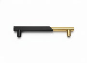 Plantex Main Door Handle/Stainless Steel & Aluminium Door Handle/450mm Pull-Push Handle for Home/Office/Hotel - Pack of 1 (DTMD-409, Black & Gold)