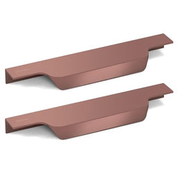 Plantex Profile Handle for Kitchen Cabinet/6 Inch Alluminium Drawer Profile Handle/Wardrobe Pull Handle for Home/Office/Hotel - Pack of 2 (Rose Gold)