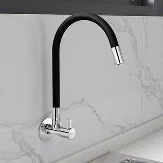 Plantex Pure Brass Flexible Tap for Kitchen Sink with Brass Wall Flange and Teflon Tape/360° Rotating Sink Tap for Kitchen Basin with Water Saving Aerator-7 Year Warranty by Plantex-(ICO-910B)