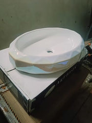 Plantex Ceramic Basin for Bathroom/Table Top Ceramic Basin/Washbasin for Bathroom - (NC-938)