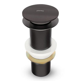 Plantex Pure Brass Pop Up Coupling 5 Inch/Waste Coupling for Wash Basin/Coupling for Drain Out let System Full Thread - Pack of 1 (PVD Grey)