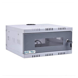 Plantex CCTV/DVR Cabinet Box/Network Rack/NVR - Server Rack/CCTV Camera Box with Lock/dvr Box for CCTV - (30D x 30W x 15H) - 1U - Transparent Glass Door Cabinet - (Metal)