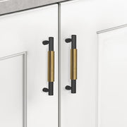 Plantex Cabinet Handle/Kitchen Cabinet Door Handle/Wardrobe/96 mm Cupboard Handle/Door Pull-Push Handle for Home/Office - Pack of 2 (Brass Antique)