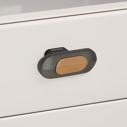 Plantex Knobs for Drawer/Drawer Knobs/Oval Knob for Cabinets/Drawer Handle/Pull-Push Knob for Kitchen/Bedroom Drawers - Pack of 1 (SH-432, Rose Gold & Grey)