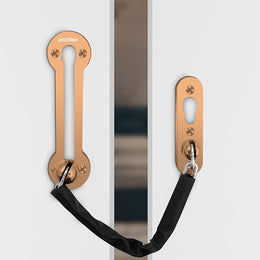 Plantex Door Chain Lock for Main Door/Door Safety Chain/Door Chain Latch/Door Lock for Kids Safety/Chain Lock for Door with Rubber Grip - Pack of 1 (Rose Gold)