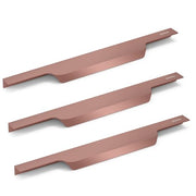 Plantex Profile Handle for Kitchen Cabinet/12 Inch Alluminium Drawer Profile Handle/Wardrobe Pull Handle for Home/Office/Hotel - Pack of 3 (Rose Gold)
