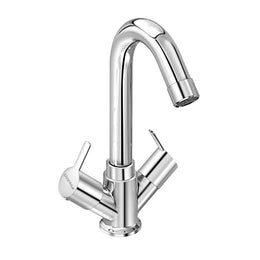 Plantex Mixer Tap for Bathroom/Hot & Cold Basin Mixer/Wash Basin Tap/Bathroom Accessories - Pack of 1 (Rio, Chrome)