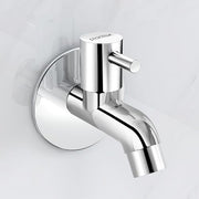 Plantex Pure Brass ICO-901 Water Tap for Bathroom with Water-Saving Technology Tap/Wall Mount Bib Tap with Wall Flange & Teflon Tape-7 Year Warranty(Chrome Finish)
