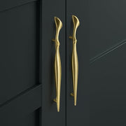 Plantex Cabinet Handle/Kitchen Cabinet Door Handle/Wardrobe/160 mm Cupboard Handle/Door Pull-Push Handle for Home/Office - Pack of 2 (Brass Antique)