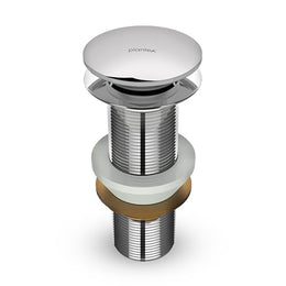 Plantex Pure Brass Waste Coupling for Kitchen Sink/5 inch Drain Out let System Full Thread Pop up Coupling for Wash Basin (Chrome - Pack of 1)