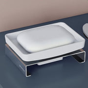 Plantex Stainless Steel and ABS Single Soap Dish for Bathroom/Soap Stand/Soap Holder/Bathroom Accessories - Table Top (Chrome & ABS)