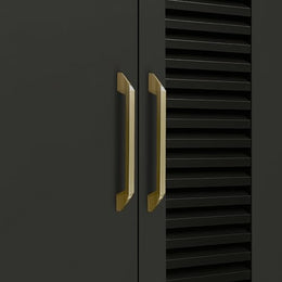 Plantex Cabinet Handle/Kitchen Cabinet Door Handle/Wardrobe/96 mm Cupboard Handle/Door Pull-Push Handle for Home/Office - Pack of 2 (Brass Antique)