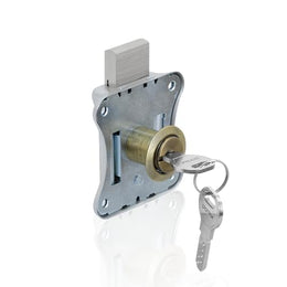 Plantex Drawer Lock/20mm Brass Lock for Cupboard/Multipurpose Cupboard Lock with Key for Home/Office - Pack of 3 (Brass Antique)