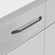 Plantex Cabinet Handle/224mm Handle for Wardrobe/Kitchen Handle/Pull-Push Handle for Home/Office - Pack of 4 (Black)