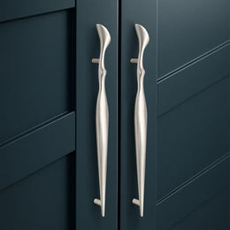 Plantex Cabinet Handle/Kitchen Cabinet Door Handle/Wardrobe/224 mm Cupboard Handle/Door Pull-Push Handle for Home/Office - Pack of 2 (Satin)