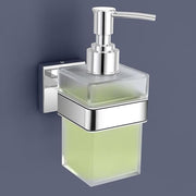 Plantex Heavy-Duty Stainless Steel Liquid Soap Dispenser/Hand Wash Dispenser/Shampoo Dispenser/Bathroom Accessories -Aqua (Chrome)