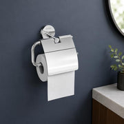 Plantex 304 Grade Stainless Steel Toilet Paper Holder Roll Holder/Tissue Paper Roll Holder/Toilet Paper Holder for Bathroom Accessories - Oreo (Chrome)