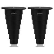 Plantex Heavy Duty Round 4 inch Spare Sofa Legs for Bed Furniture/Sofa Legs for Furniture Fitting/Table Legs/Sofa Leg Set of 2 pcs (Black)