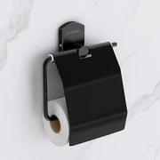 Plantex 304 Grade Stainless Steel Toilet Paper Holder for Washroom/Tissue Paper Roll Holder/Bathroom Accessories - Parv (Black)