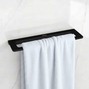 Plantex 20 Inch Acrylic Towel Hanger for Bathroom/Towel Rod for Kitchen/Napkin Holder/Stand/Towel Bar for Bathroom - Pack of 1 (VIB-126, Black)